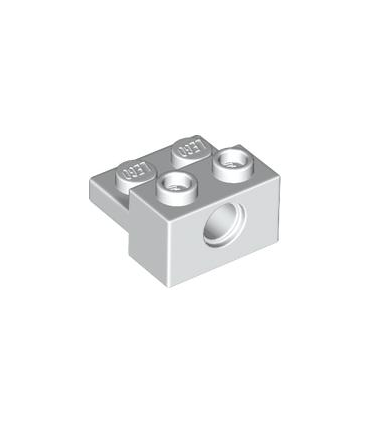 White Technic, Brick Modified 1 x 2 with Hole and 1 x 2 Plate