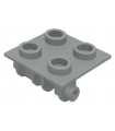 Light Gray Hinge Brick 2 x 2 Top Plate