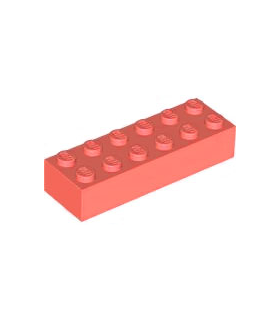 Coral Brick 2 x 6
