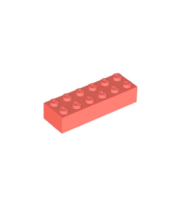 Coral Brick 2 x 6