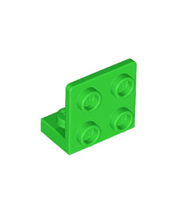 Bright Green Bracket 1 x 2 - 2 x 2 Inverted