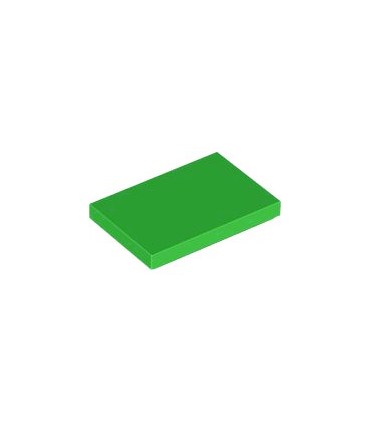 Bright Green Tile 2 x 3