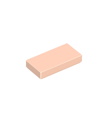 Light Nougat Tile 1 x 2