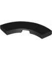 Black Tile, Round Corner 3 x 3 Macaroni