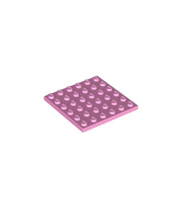 Bright Pink Plate 6 x 6