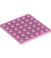 Bright Pink Plate 6 x 6