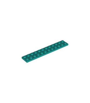 Dark Turquoise Plate 2 x 12