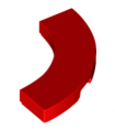 Red Tile, Round Corner 3 x 3 Macaroni