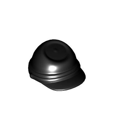 Black Minifigure, Headgear Cavalry Cap (Kepi)