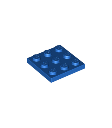 Blue Plate 3 x 3