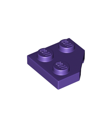 Dark Purple Wedge, Plate 2 x 2 Cut Corner
