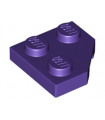 Dark Purple Wedge, Plate 2 x 2 Cut Corner