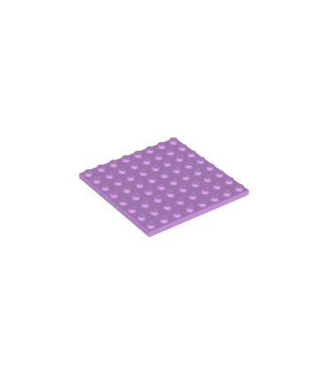 Medium Lavender Plate 8 x 8