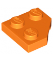 Orange Wedge, Plate 2 x 2 Cut Corner