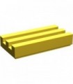 Yellow Tile, Modified 1 x 2 Grille with Bottom Groove / Lip