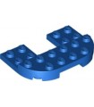 Blue Plate, Round 4 x 6 x 2/3, Raised 2 x 6 and 2 x 2 Cutout