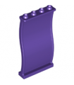 Dark Purple Panel 1 x 4 x 6 Wavy
