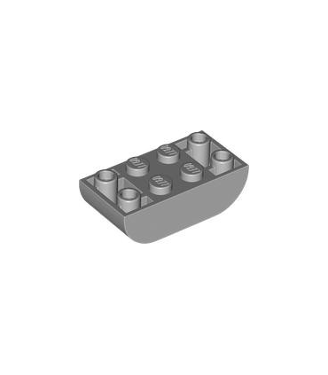 Light Bluish Gray Slope, Curved 4 x 2 Inverted Double