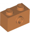 Medium Nougat Brick, Modified 1 x 2 with Stud on Side