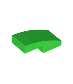 Bright Green Slope, Curved 2 x 1 x 2/3