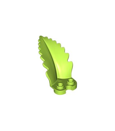 Lime Plant Plate, Round 1 x 2 with Curved, Upright Leaf