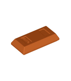 Dark Orange Minifigure, Utensil Ingot 1 x 2