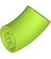 Lime Brick, Round 2 x 2 D. 45 degrees Elbow (25.5mm Standing Height)