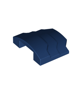 Dark Blue Wedge 4 x 3 Stepped No Studs