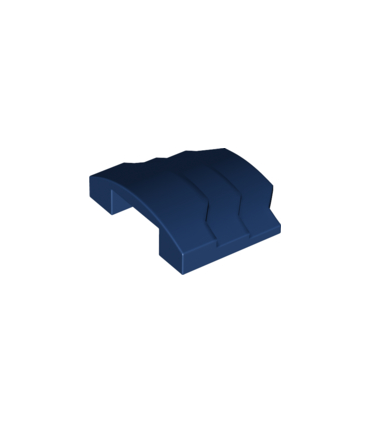 Dark Blue Wedge 4 x 3 Stepped No Studs