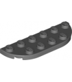 Dark Bluish Gray Plate, Round Corner 2 x 6 Double