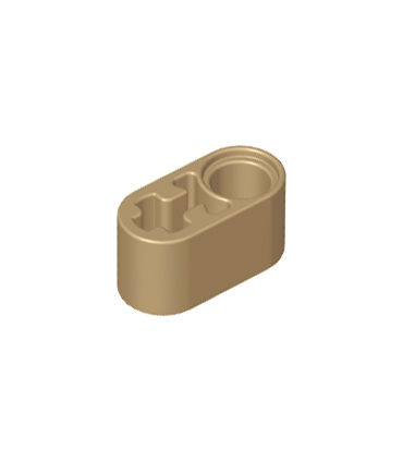 Dark Tan Technic, Liftarm Thick 1 x 2 - Axle Hole