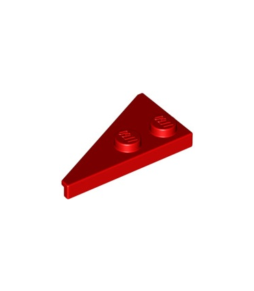 Red Wedge, Plate 4 x 2 Right, Pointed