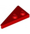 Red Wedge, Plate 4 x 2 Right, Pointed