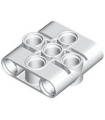 White Technic, Pin Connector Block, Liftarm 1 x 3 x 3