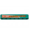 Dark Turquoise Technic, Liftarm Thick 1 x 7 with Orange Stripe, 'LOOP KiNG' and 'OK-JMR' Pattern Model Right Side (Sticker)