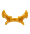 Pearl Gold Minifigure, Weapon Hook with Double Blades, Handle Barbs