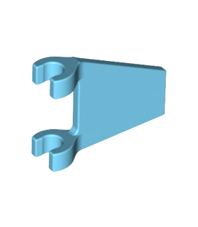 Medium Azure Flag 2 x 2 Trapezoid