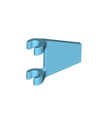 Medium Azure Flag 2 x 2 Trapezoid