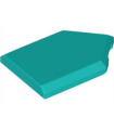 Dark Turquoise Tile, Modified 2 x 3 Pentagonal