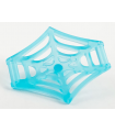 Trans-Light Blue Minifigure, Weapon Web Effect, Large with Bar on Back and Bar Handles on Sides