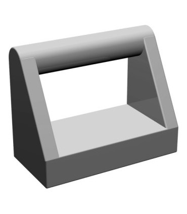 Light Gray Tile, Modified 1 x 2 with Handle