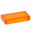 Trans-Orange Tile 1 x 2