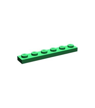 Green Plate 1 x 6