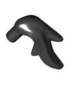 Black Minifigure, Plume Feather Ponytail