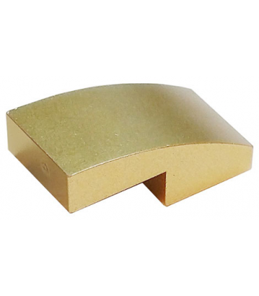 Metallic Gold Slope, Curved 2 x 1 x 2/3