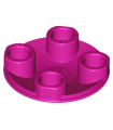 Magenta Plate, Round 2 x 2 with Rounded Bottom (Boat Stud)