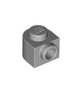 Light Bluish Gray Brick, Round 1 x 1 x 2/3 Half Circle Extended with Stud on Side