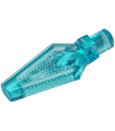 Trans-Light Blue Minifigure, Weapon Spear Tip