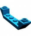 Blue Slope, Inverted 45 6 x 1 Double with 1 x 4 Cutout
