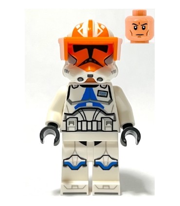 Clone Captain Vaughn, 501st Legion, 332nd Company (Phase 2) - Helmet with Holes and Togruta Markings, Orange Visor